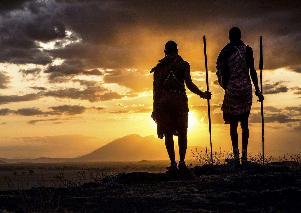 Africa Born Masai Sunset