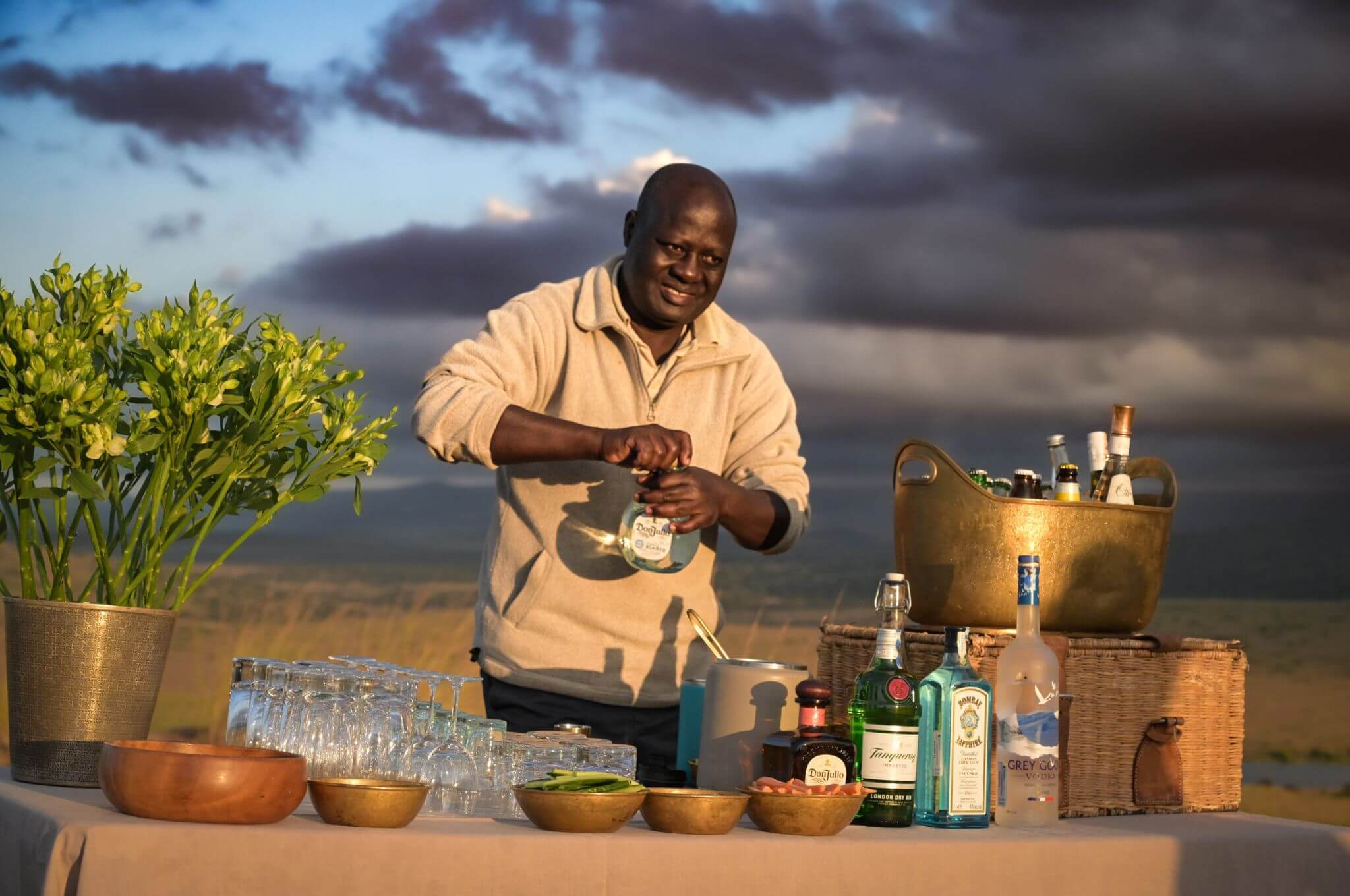 Sundowners in Style on Bornana © Rodger Bowren