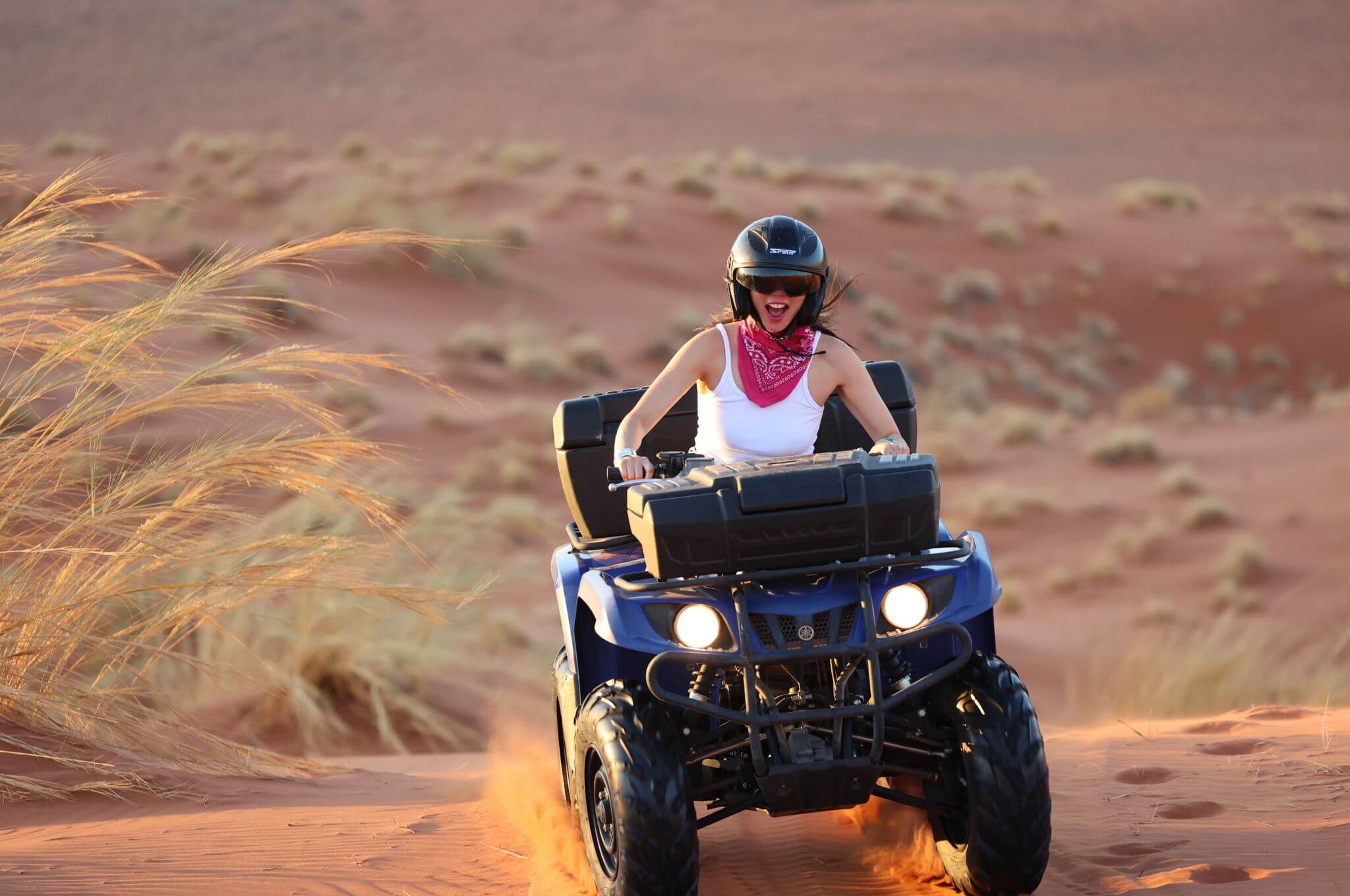 Quad bikes offer an exhilarating way to explore the dusty Namibian desert © Paolo Parazzi