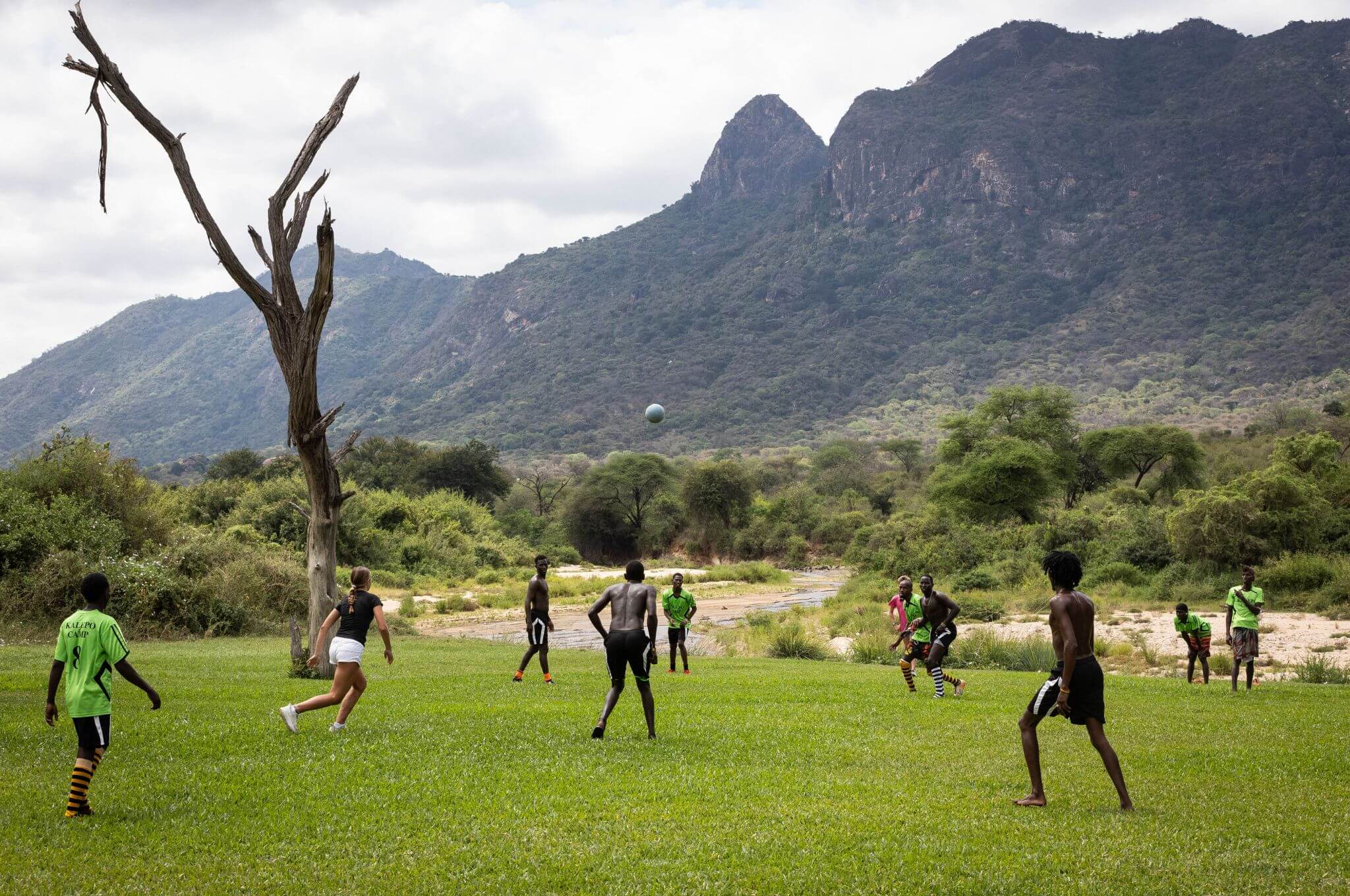 Burn off some energy with a fun game of footie. © Mark Boyd