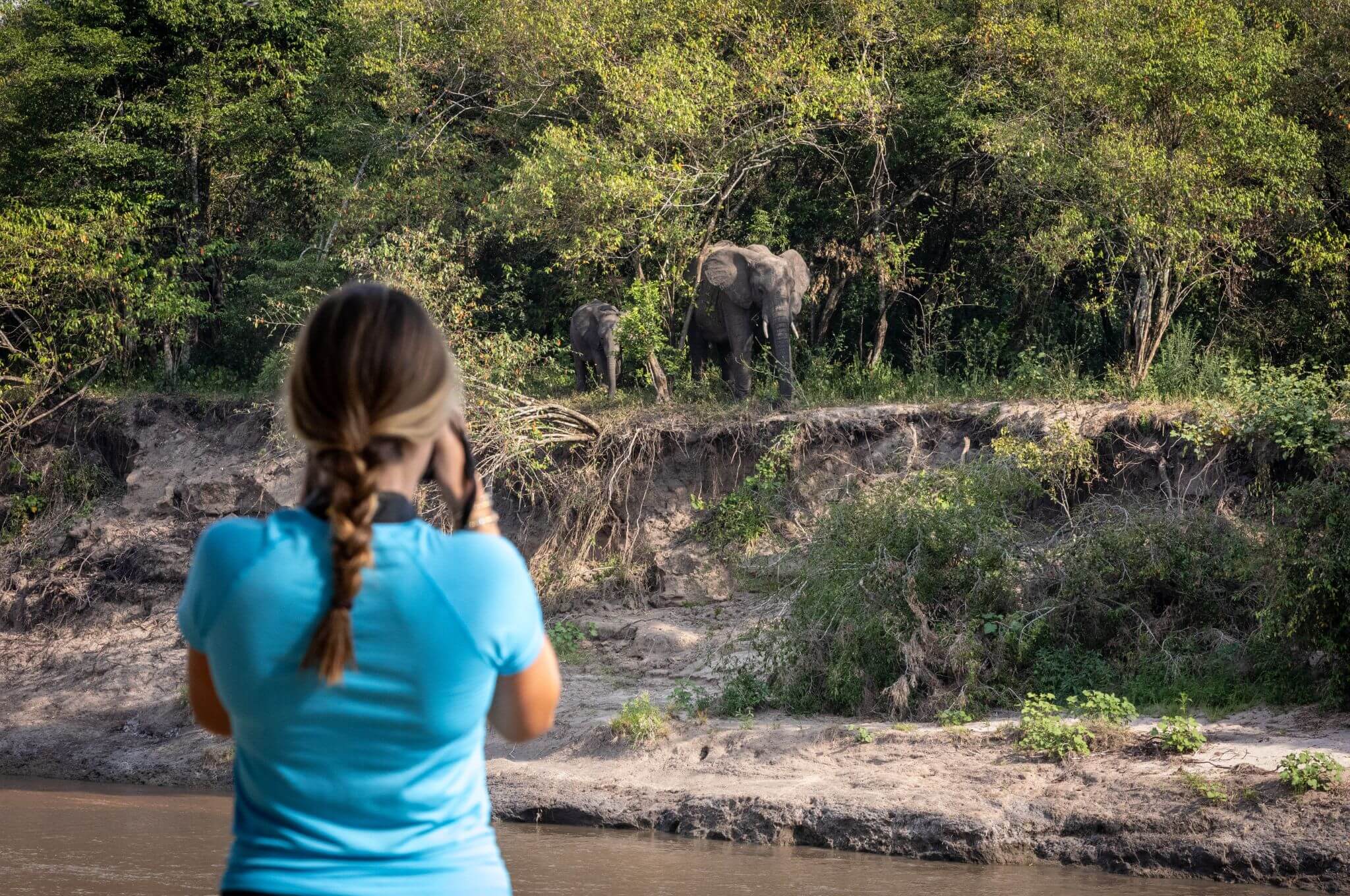 From the comfort of camp, guests often have front-row seats to wildlife. © Mark Boyd